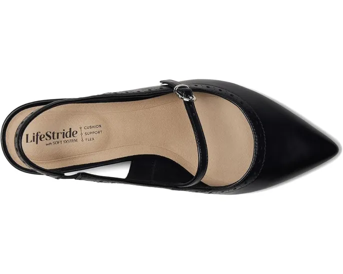 LifeStride Туфли Marilyn Slingback на низком каблуке с переработанными материалами