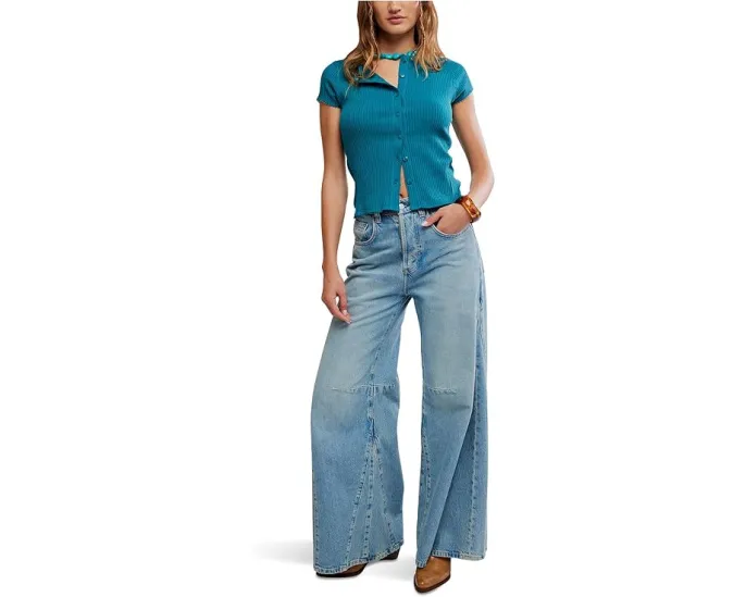 Кардиган Free People Most Wanted Cardi с ребристой вязкой