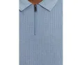 Поло Johnston & Murphy Finn Ribbed Zip на молнии с ребристым эффектом