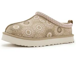 Детские тапочки UGG Kids Tazz Sun Stitch с вышивкой