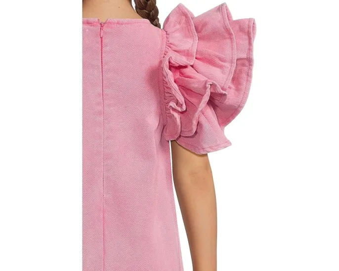 Джинсовое платье с рюшами Pink Princess для девочек от Lola and The Boys