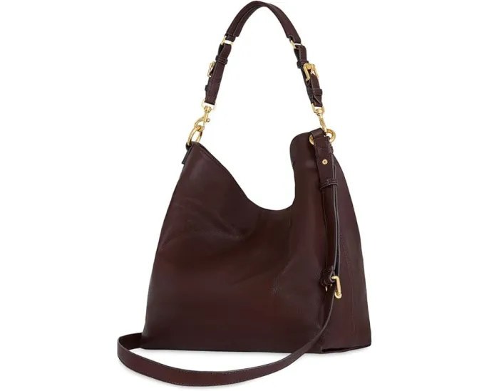 Сумка Rebecca Minkoff Rivington Hobo из натуральной кожи с регулируемыми ремнями