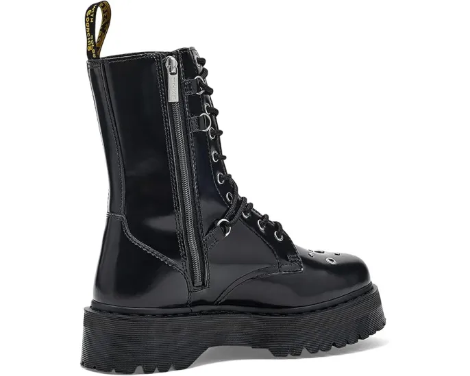 Ботинки Dr. Martens Jadon Hi Hardware на платформе с заклепками