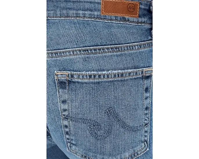 Джинсы Mari Mid-Rise Slim Straight Crop с прямой посадкой и укороченными штанинами в цвете 15 Years Prague