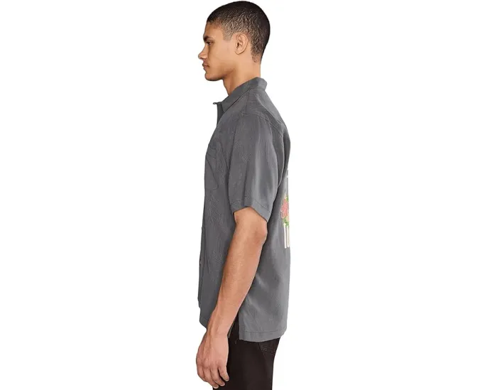 Шелковая рубашка Tommy Bahama Catch Of The Day с жаккардовым узором и вышивкой