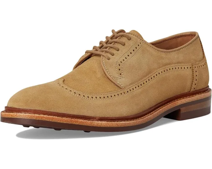 Туфли Allen Edmonds Winstonmok Derby из замши с контрастной строчкой