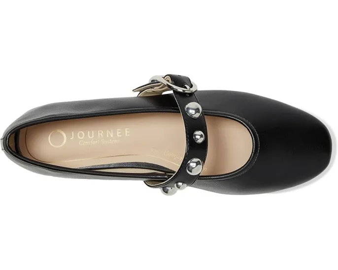 Балетки Naveah с заклепками и острым носком на удобной стельке Journee Collection