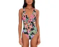Цельный купальник Hothouse Flowers с перекрестными бретелями от Seafolly