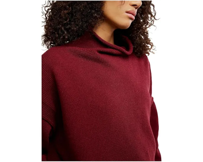 Свитер Free People We The Free Torres с отворотом на горловине и пониженной линией плеча