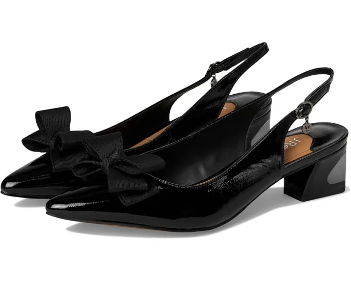 J. Renee Kimma лодочки с острым носком и бантом на блочном каблуке