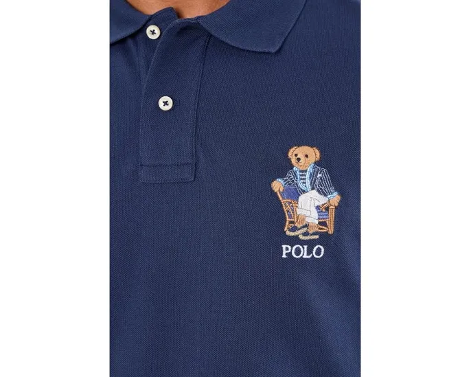Кастомная Slim Fit Polo рубашка с мишкой Polo Ralph Lauren