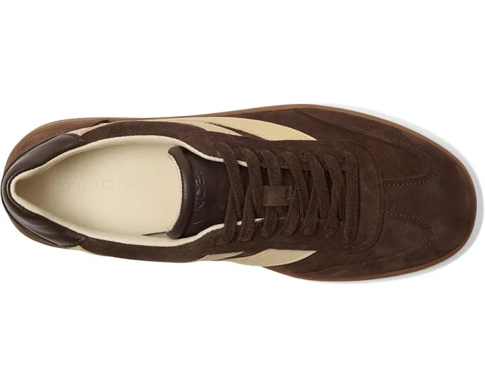 Кроссовки Oasis-M от Vince из кожи и замши с принтом на подошве