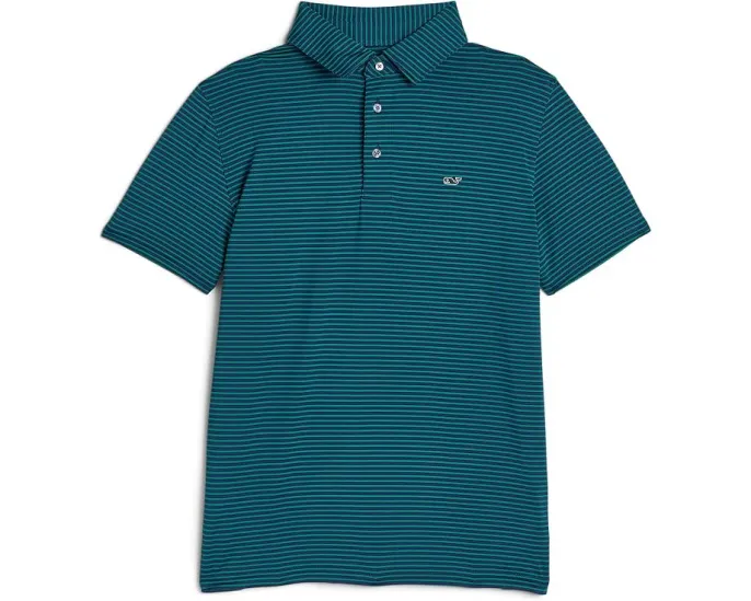 Поло Bradley Stripe Sankaty с принтом в полоску для детей (Vineyard Vines)