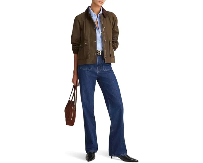 Madewell Куртка пожарного из вощеного хлопка с накладными карманами