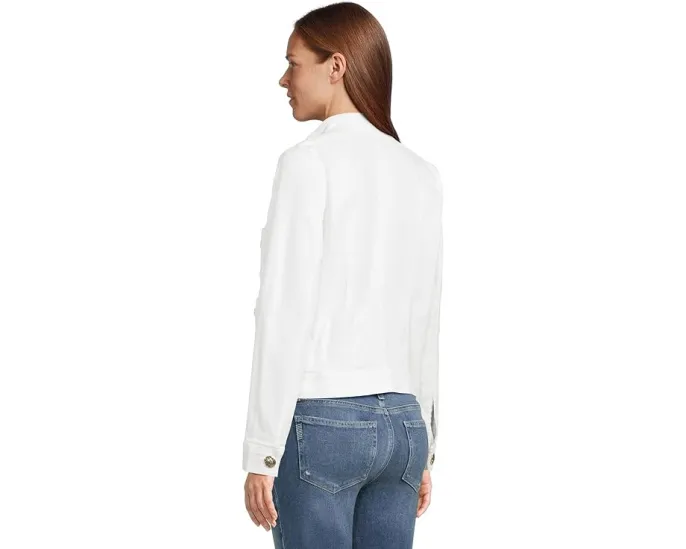 Джинсовая куртка Shepa от Lilly Pulitzer с прямым кроем и накладными карманами