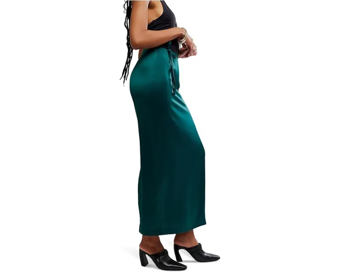 Юбка-колонна Free People Rosetto Column Skirt с высокой посадкой и разрезом