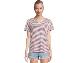 Футболка Vineyard Vines Slub Jersey Relaxed Tee с полосками и круглым вырезом