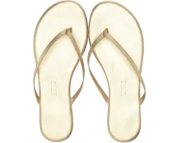 Металлические сандалии TKEES Metallics с кожаной стелькой