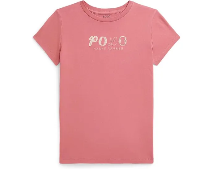 Детская футболка Polo Ralph Lauren с логотипом из хлопкового джерси для малышей и детей младшего возраста