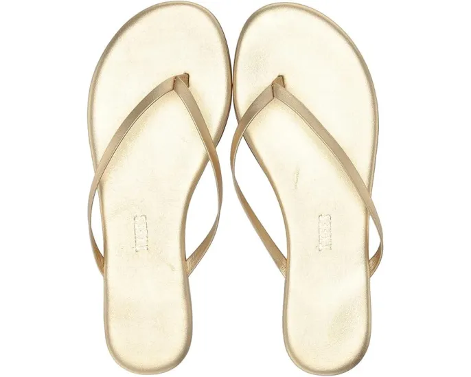 Металлические сандалии TKEES Metallics с кожаной стелькой