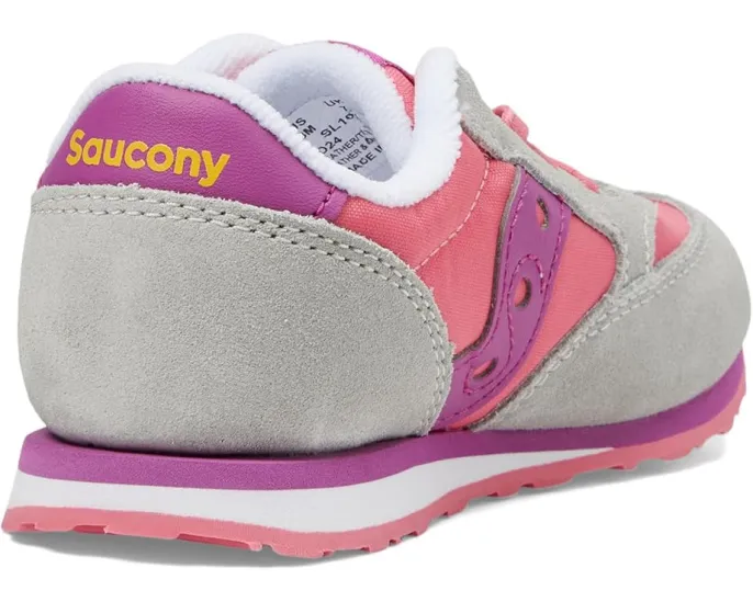 Детские кроссовки Saucony Originals Jazz Junior с эластичными шнурками и верхом из замши