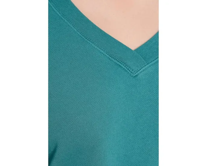 Свитшот Mod-o-doc с длинным рукавом и глубоким V-вырезом