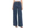 DAZE Wanderer Mid-Rise Palazzo джинсы с широкими брюками Glimmer