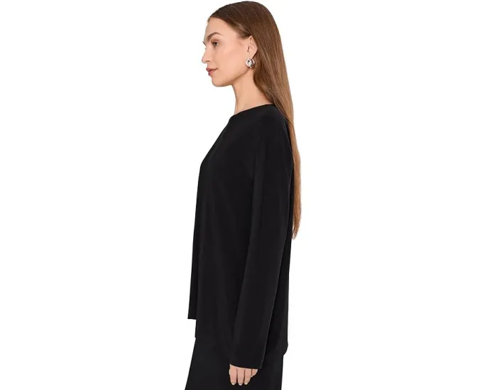 Нормовый топ Norma Kamali с длинными рукавами и свободным кроем