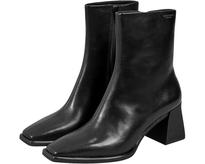 Ботильоны Vagabond Shoemakers Hedda из кожи с квадратным носком и массивным каблуком