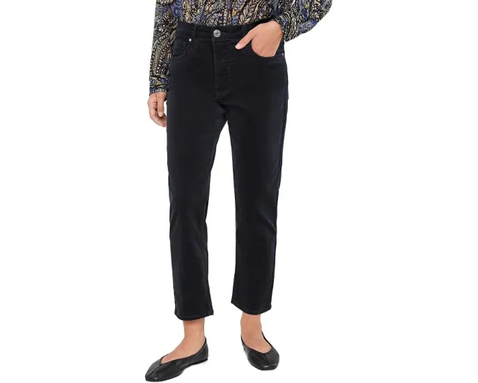 Джинсы Petite Quinn Corduroy High-Rise Fab Ab Mom KUT from the Kloth черные