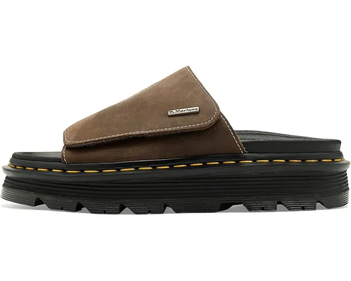 Сланцы Dr. Martens Zebzag Flower из кожи Crazy Horse с цветочным принтом