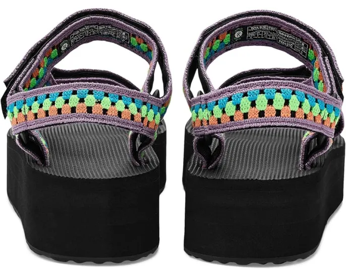 Сандалии Teva Flatform Universal Prism с ремешками в стиле вязания крючком
