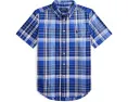 Polo Ralph Lauren рубашка с коротким рукавом из хлопкового поплина в клетку для детей