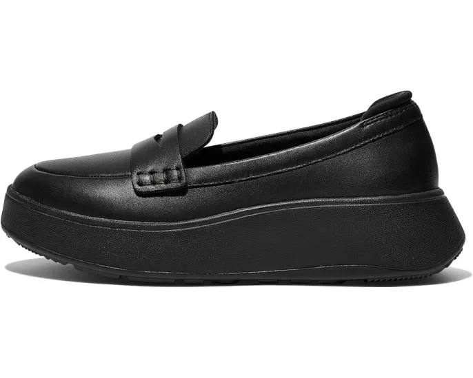 Лоферы FitFlop F-Mode на платформе из кожи в стиле пенни-лоферов