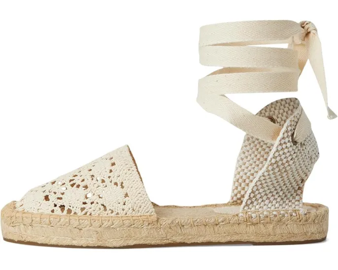 Эспадрильи Crochet Lauren с кружевной шнуровкой и джутовой подошвой Soludos