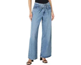 Брюки Levi's XL Straight из искусственной кожи с завязкой на талии