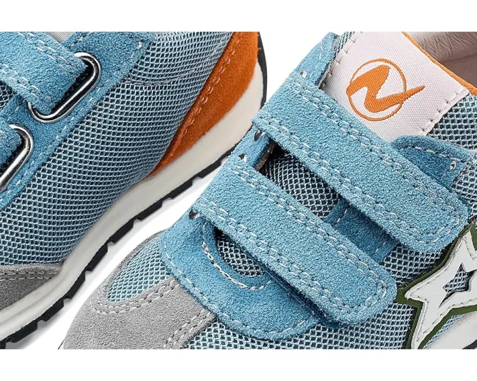 Детские кроссовки Naturino Crumi Vl с логотипом STAR и контрастной пяткой