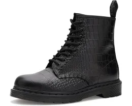Ботинки Dr. Martens 1460 Croco с тиснением под крокодила на платформе
