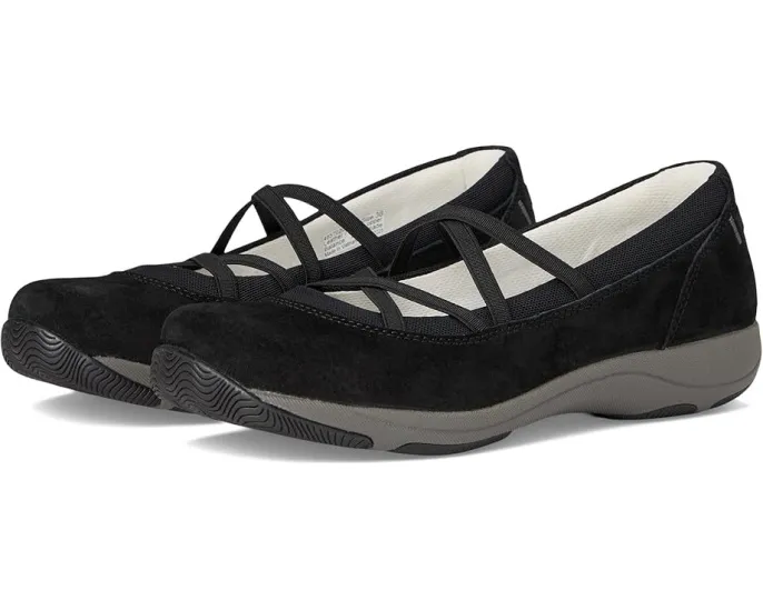 Мокасины Dansko Harper из замши с эластичными ремешками