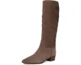 Vince Camuto Ботинки Pavla до колена из кожи с крокодиловым тиснением на устойчивом каблуке