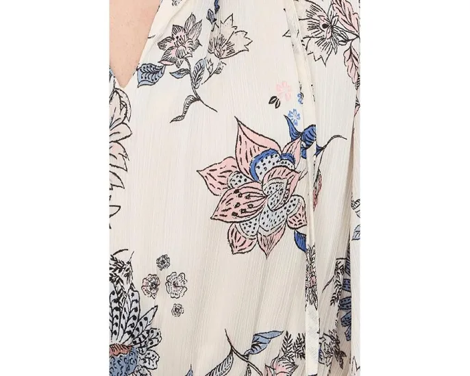 Макси-платье Vince Camuto с V-образным вырезом и длинными рукавами