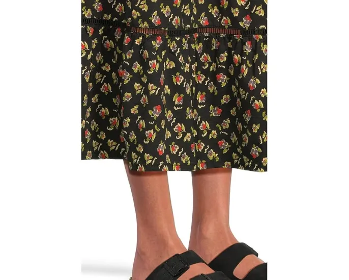 Юбка миди Toad&Co Marigold с ярусами из органического хлопка и TENCEL