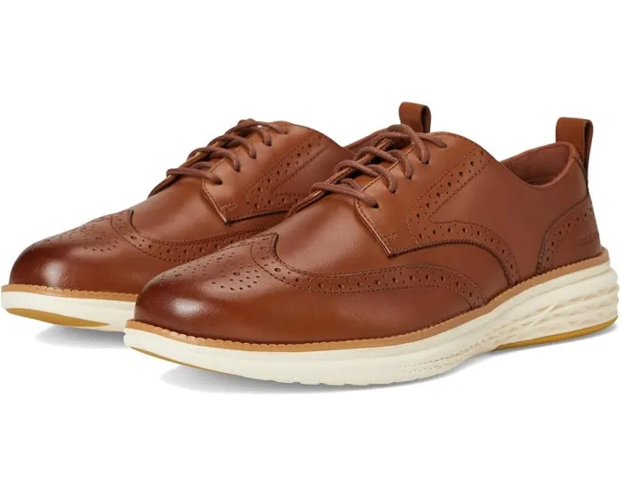 Оксфорды Cole Haan Grand Hurrion Wing Tip с кожаным верхом и подошвой EVA