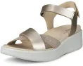 Сандалии ECCO Flowt Wedge Luxury Crossband с клиновидным каблуком и регулируемой лодыжечной лямкой