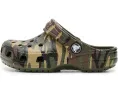 Кроксы Crocs Kids Classic Camo с камуфляжным принтом и регулируемым ремешком