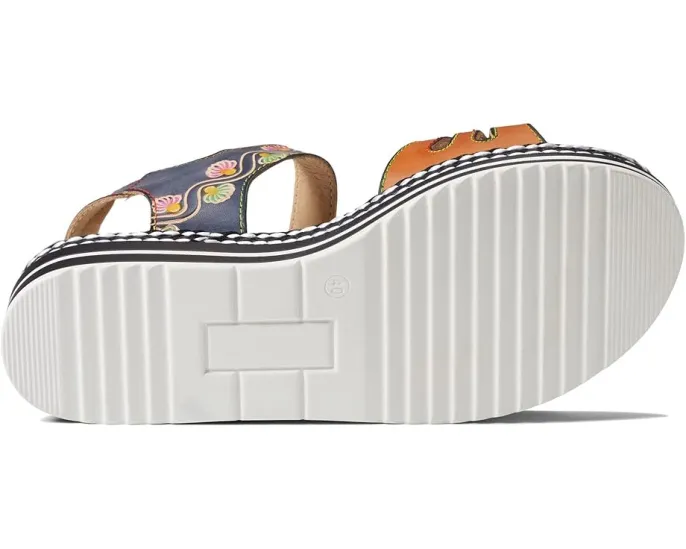 Босоножки Laga на платформе с цепочками и стразами