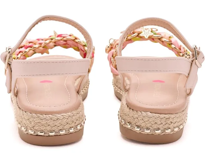 Детские сандалии Steve Madden Gizmo с плетеными ленточными бретелями и жемчужным декором