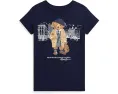 Футболка Polo Ralph Lauren Kids из хлопкового джерси с медвежонком Polo Bear для старших детей