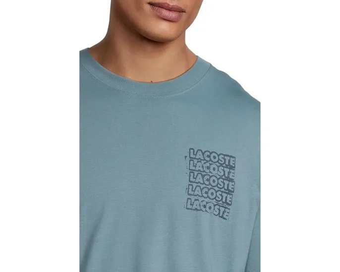 Футболка Lacoste с дисторшн-графикой