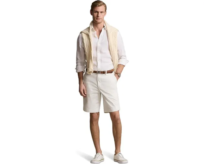 Классические шорты Polo Ralph Lauren из стрейч-твила с эластаном